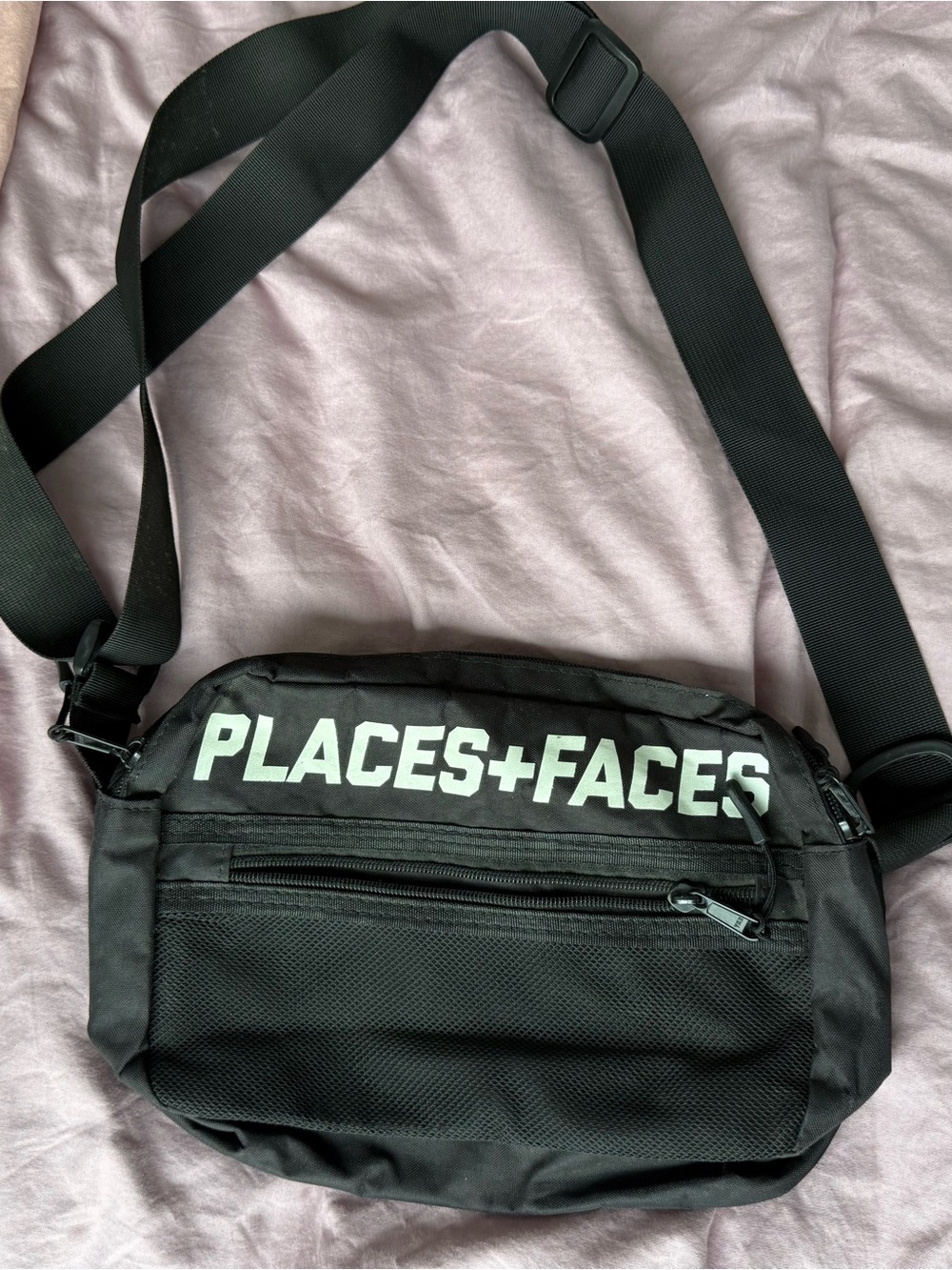 Places + Faces Black Crossbody Bag